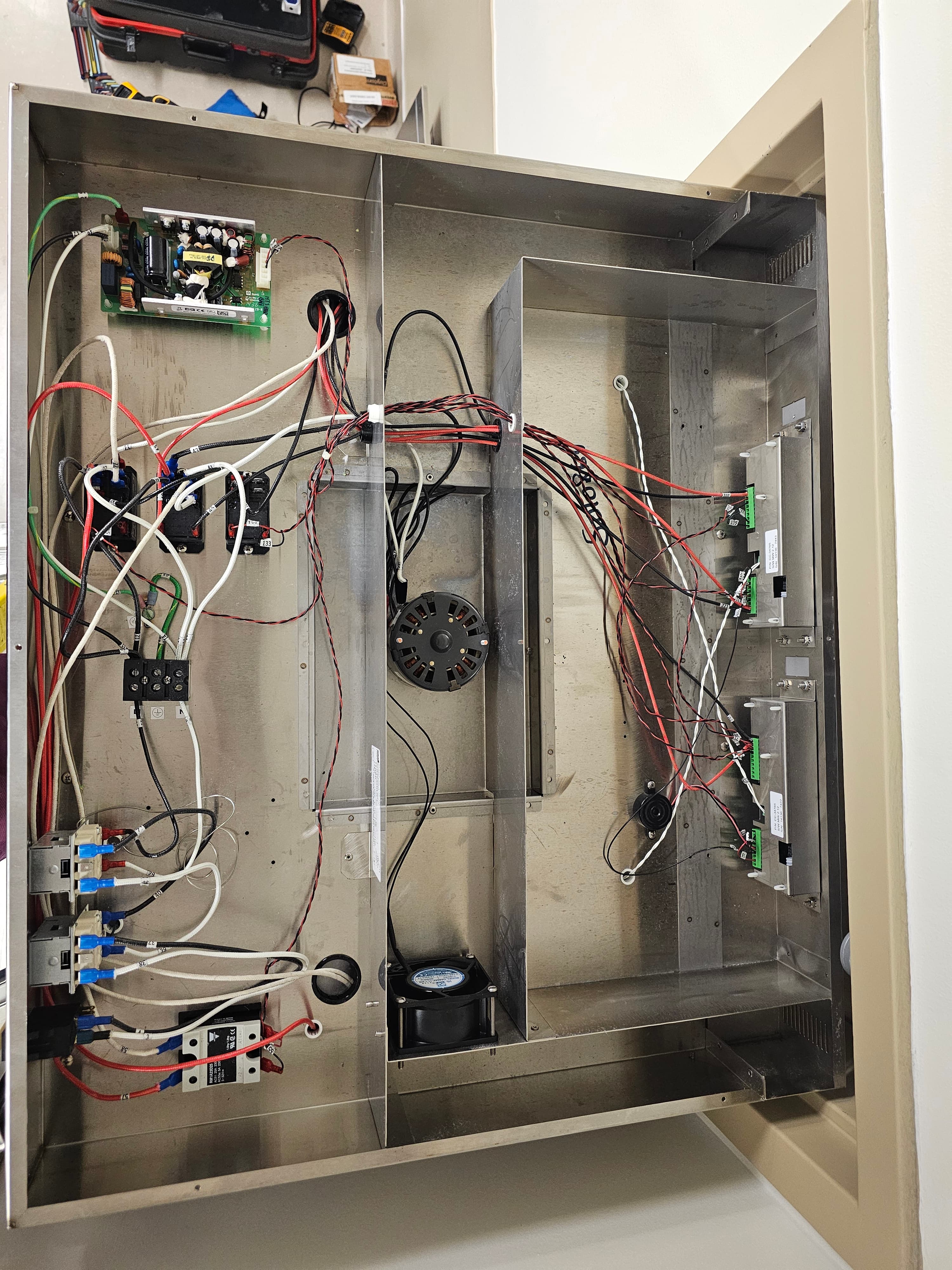 Blanket warmer after motor upgrade — new motor installed