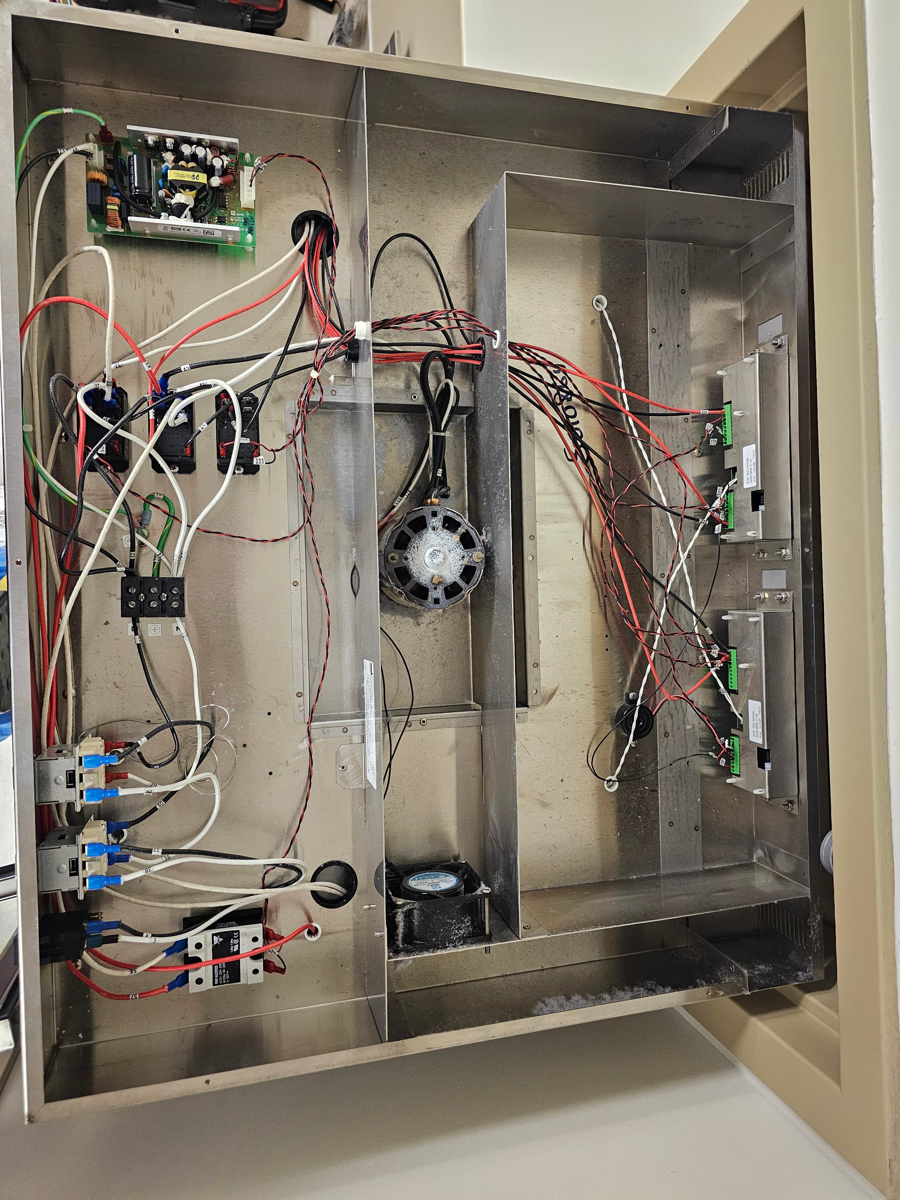 Blanket warmer before motor upgrade — worn components