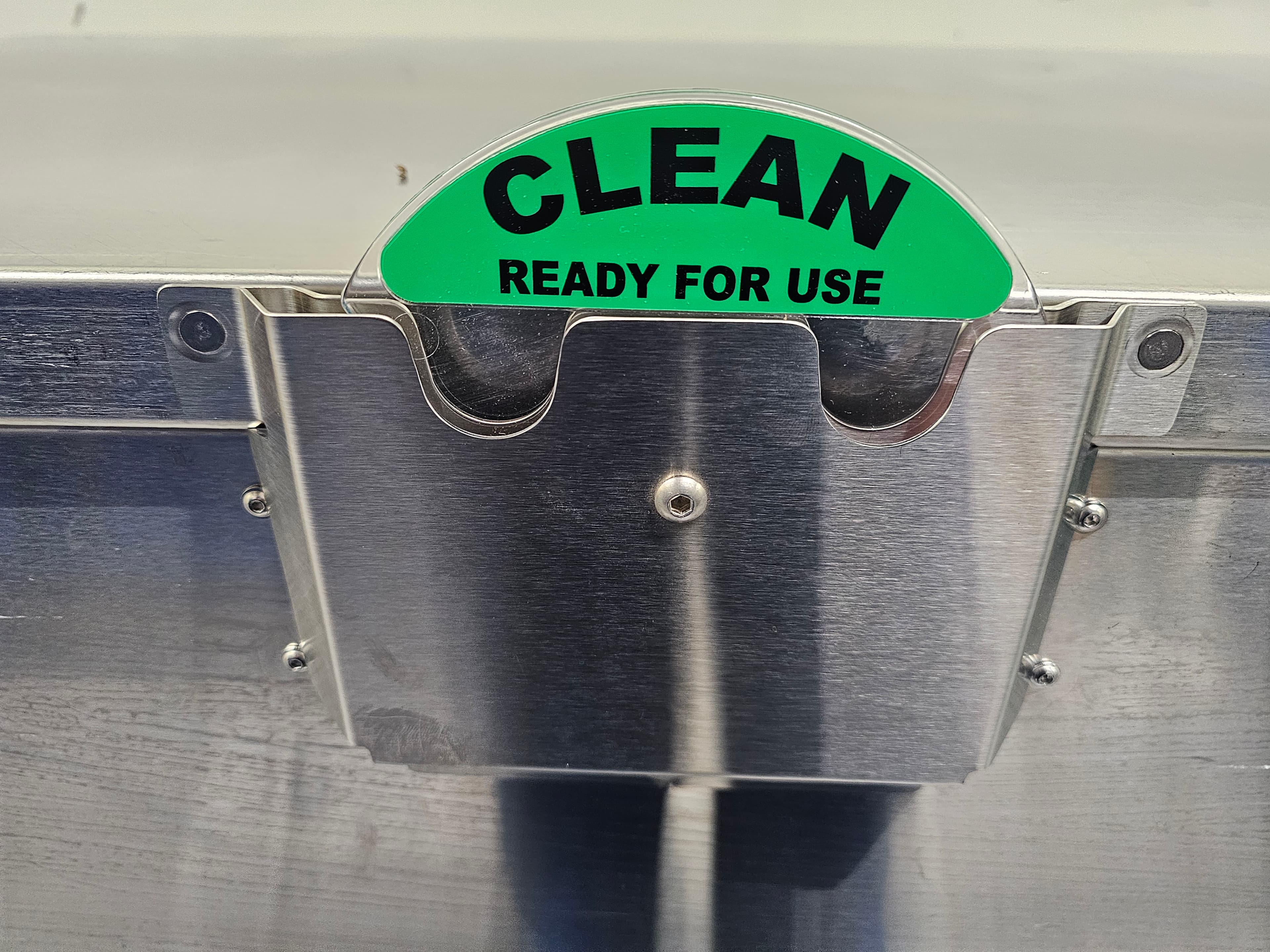 Case cart indicator wheel assembly after replacement — new assembly installed